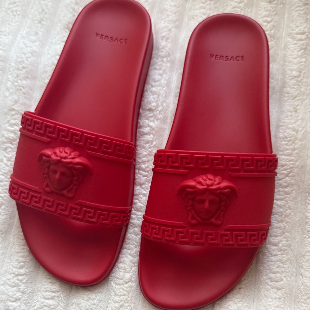 Versace Bold Red Medusa Slides